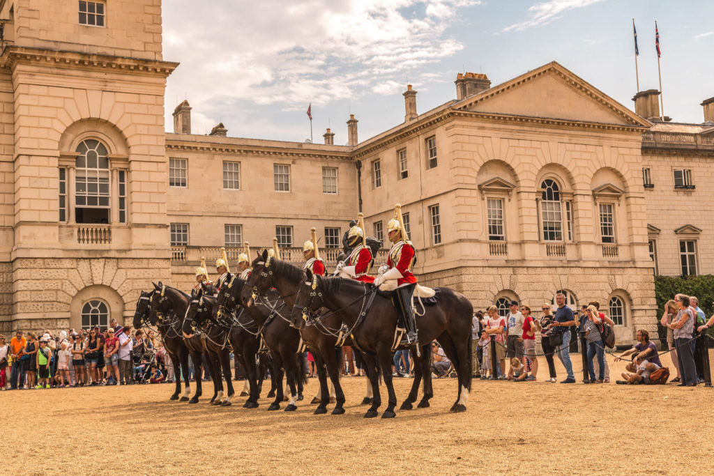 Horse Guard Parade at Whitehall in London