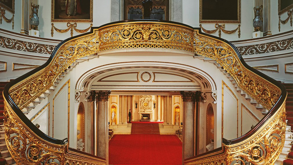 Grand Staircase in Buckingham Palace State Rooms