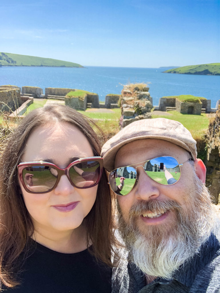 Rodger and Michelle at Charles Fort in Kinsale Ireland